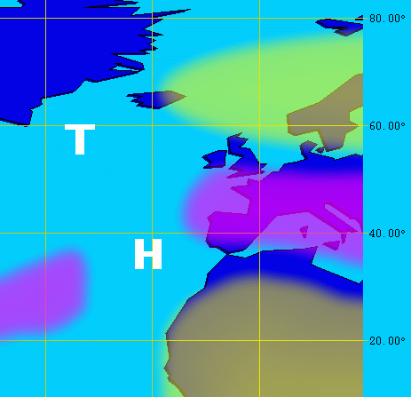 Island-Tief, Azoren-Hoch